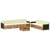 vidaXL Āra dīvānu komplekts 8 pcs Dabisks un krējuma 79 x 79 x 37 cm