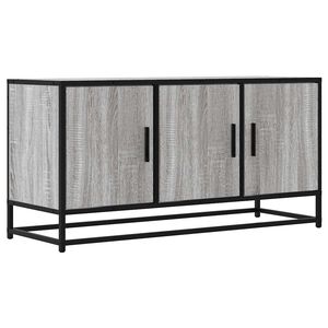 vidaXL TV skapītis pelēka koka 100x35x50 cm inženierijas koks metāls