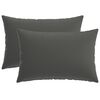 vidaXL Spilvenu pārvalks 2 pcs HEERLEN Antracīta 30 x 50 cm Poliesters
