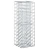 vidaXL Gabions pacelta gulta Sudraba 50 x 50 x 150 cm Cinkots tērauds