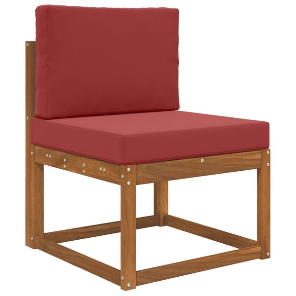 vidaXL Āra dīvāna spilvens 2 pcs Vīnsarkans Poliesters