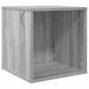 vidaXL Vinila albumu kaste Pelēks Sonoma 37 x 36,5 x 38 cm