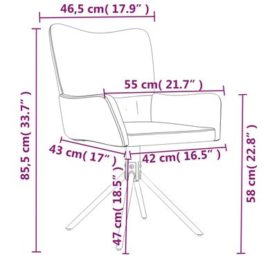 vidaXL grozāmi virtuves krēsli, 2 gab., rozā samts