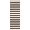 vidaXL zebras žalūzijas, brūnas, 70x230 cm, audums, platums 65,9 cm, poliesters