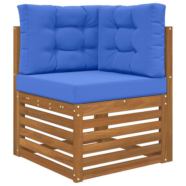 vidaXL Āra dīvāna spilvens 3 pcs Tirkīzzila Poliesters