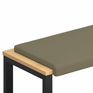 vidaXL Solspilvens Tekstūrēts samts Haki Dziļums 35 cm