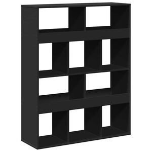 vidaXL telpas sadalītājs, melns, 100x33x125,5 cm, inženierijas koks