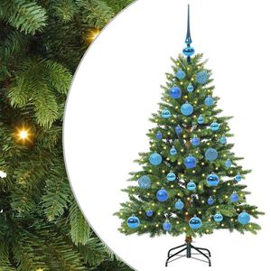 vidaXL Mākslīgā Ziemassvētku eglīte su 150 LED Zaļa 120 cm PE un PVC