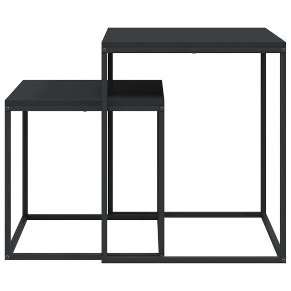 vidaXL kafijas galdiņi, 2 gab., inženierijas koks un metāls