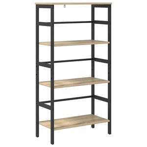 vidaXL Grāmatu plaukts 3 līmeņi 60 x 29,5 x 115 cm Inženierijas koks