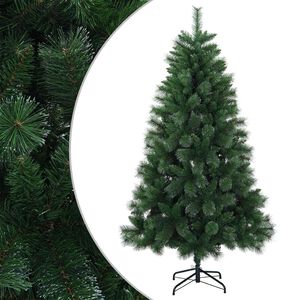 vidaXL Mākslīgā Ziemassvētku eglīte 120 cm PVC un metāls Zaļa