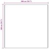 vidaXL Antiskrāpējoša Šagija Paklājs Krēmkrāsa 200 x 200 cm PP