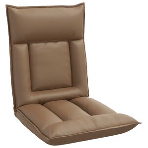 vidaXL Grīdas krēsls Kapučīno 55 x 61 x 70 cm Mākslīgā āda