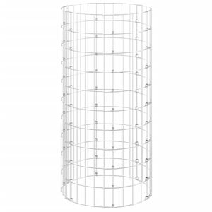 vidaXL dārza komposta nožogojums, &Oslash;50x100 cm, cinkots tērauds