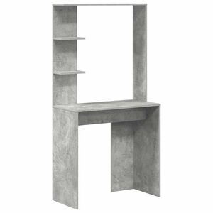 vidaXL Galds Betona pelēks Inženierijas koks 78,5 x 37 x 154,5 cm