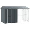 vidaXL Putnu būris Antracīts 430 x 208 x 247 cm Cinkots tērauds