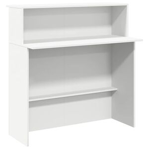 vidaXL reģistratūras galds, balts, 100x50x103,5 cm, inženierkoks