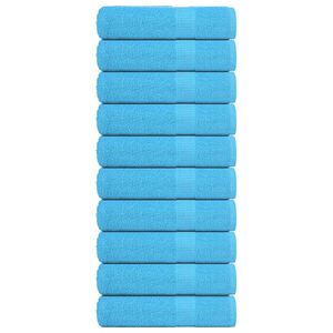 vidaXL roku dvieļi, FROGN, 10 gab., tirkīzzili, 50x100 cm, 360 g/m&sup2;