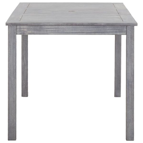 vidaXL 5-daļīgs dārza mēbeļu komplekts, pelēks, akācijas masīvkoks