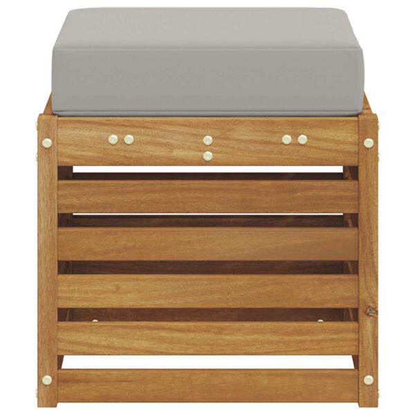 vidaXL Āra krēsla sols Cietā akācijas koks Dabiska