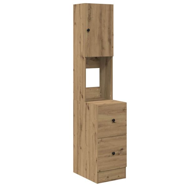 vidaXL Virtuves bufete ar atvilktni Artisānā ozols 32 x 50 x 180 cm