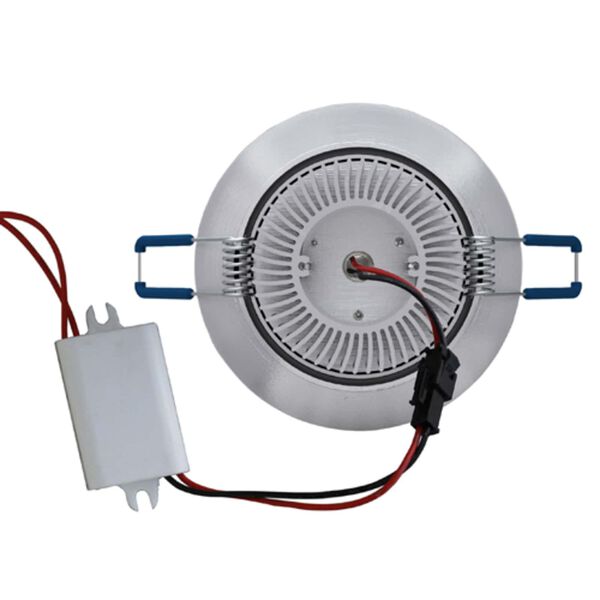 vidaXL Gaismas spuldze ar prožektoriem Sudrabs