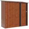 vidaXL Dārza &scaron;ķūņi Brūna 203 x 85,5 x 200 cm Metāls