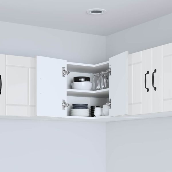 vidaXL Virtuves Skapis Augsta spīduma baltā krāsa 57 x 57 x 40 cm