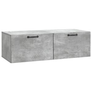 vidaXL Sienā piestiprināms TV skapis Betona pelēks 98 x 41 x 30 cm