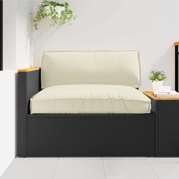 vidaXL Kastī&scaron;u spilvenu komplekts 2 pcs Krēmkrāsa Oksforda audums