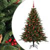 vidaXL Mākslīgā Ziemassvētku egle ar bumbiņu 120 cm 150 LED