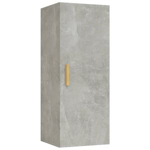 vidaXL sienas skapītis, betonpelēks, 34,5x34x90 cm, inženierijas koks