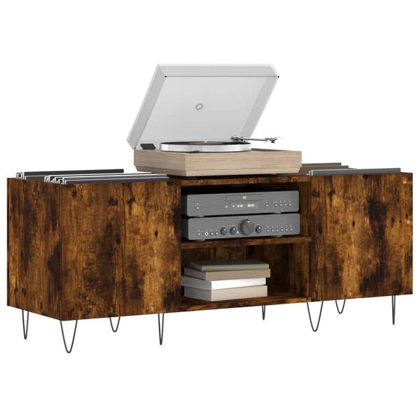 vidaXL ierakstu skapītis, 121x38x48 cm, inženierijas koks, ozolkoka