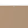 vidaXL vertikāla markīze, pelēkbrūna, 140x800 cm, Oksfordas audums