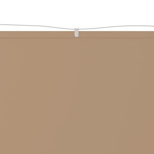 vidaXL vertikāla markīze, pelēkbrūna, 140x800 cm, Oksfordas audums