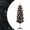 vidaXL Mākslīgā slaida Ziemassvētku egle ar bumbiņām 150 cm 150 LED