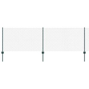 vidaXL Žogs ar stabu Pelēka 1,2 x 10 m Tērauds un PVC