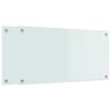 vidaXL Virtuves aizsargpaneļi 2 pcs Balts 80 x 40 cm rūdīts stikls