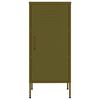 vidaXL skapītis, 42,5x35x101,5 cm, tērauds, olīvu zaļš