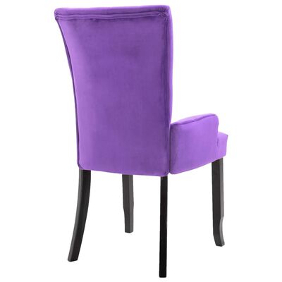 vidaXL atpūtas krēsls, violets samts