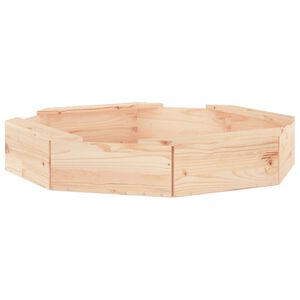 vidaXL smil&scaron;u kaste ar sēdekļiem, astoņstūra forma, priedes masīvkoks