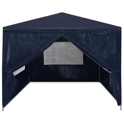 vidaXL svinību telts, zila, 3x3 m
