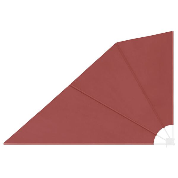 vidaXL saliekama balkona sānu markīze, sarkanbrūna, 160x240 cm