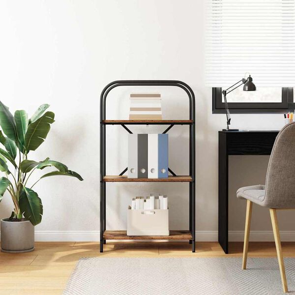 vidaXL Grāmatu plaukts Vecs koks 60 x 30 x 109 cm Inženierijas koks