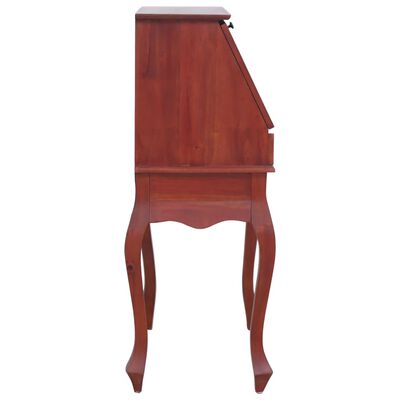 vidaXL sekretāra galds, 78x42x103 cm, masīvs sarkankoks, brūns