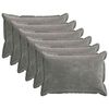 vidaXL Spilvenu pārvalks 6 pcs HOUTEN Tum&scaron;i pelēka 50 x 70 cm