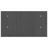 vidaXL monitora paliktnis, pelēks, 50x27x15 cm, priedes masīvkoks