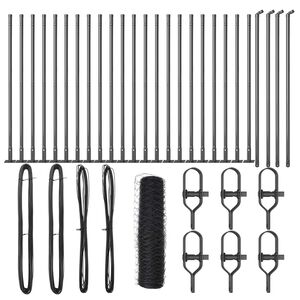 vidaXL Žoga āķis Pelēka 50 x 1 m (50 mm sieta) Tērauds un PVC