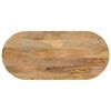 vidaXL galda virsma, 120x60x3,8 cm, ovāla, mango masīvkoks