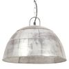vidaXL griestu lampa, industriāls dizains, sudrabaina, 25 W, 41cm, E27